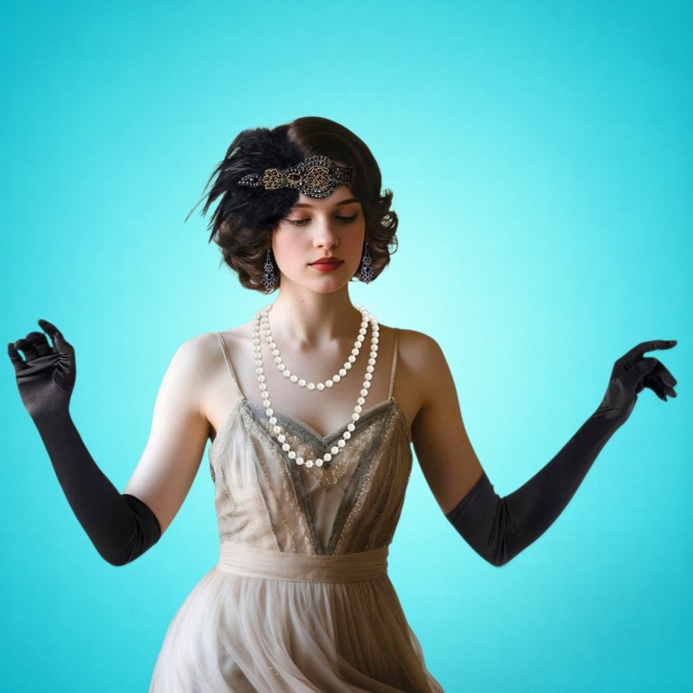 New 1920s Women's Flapper Accessory Set by Spooktacular Creations